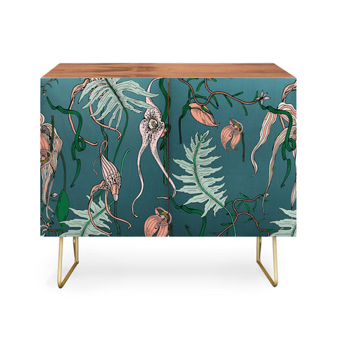 Holli Zollinger ORCHID BOTANICAL Credenza