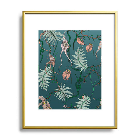 Holli Zollinger ORCHID BOTANICAL Metal Framed Art Print