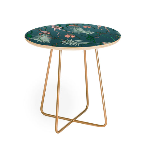 Holli Zollinger ORCHID BOTANICAL Round Side Table