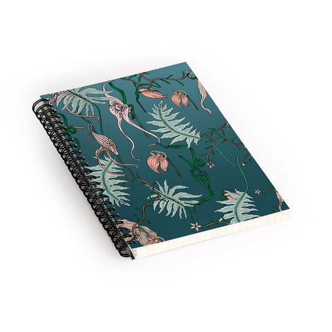 Holli Zollinger ORCHID BOTANICAL Spiral Notebook