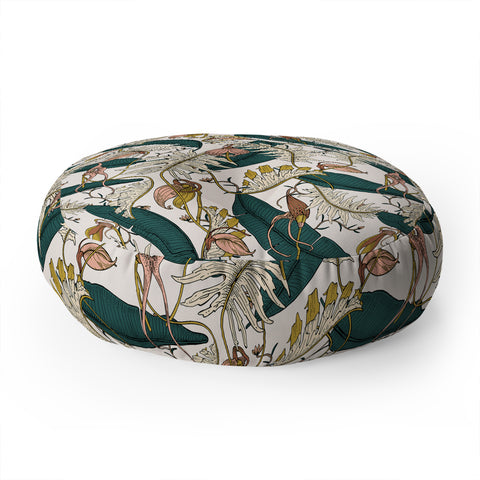 Holli Zollinger ORCHID GARDEN AMORA Floor Pillow Round
