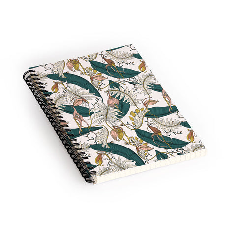 Holli Zollinger ORCHID GARDEN AMORA Spiral Notebook