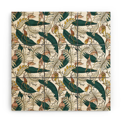 Holli Zollinger ORCHID GARDEN AMORA Wood Wall Mural