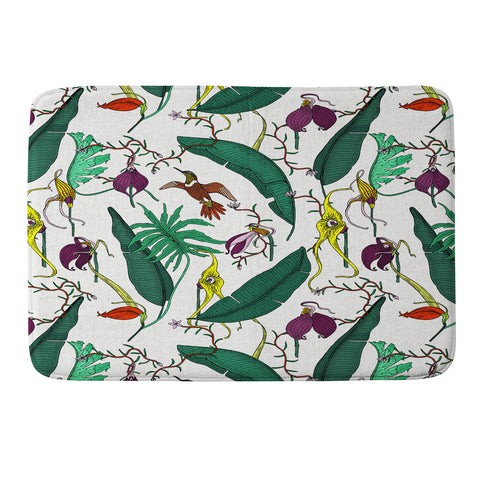 Holli Zollinger ORCHID GARDEN Memory Foam Bath Mat