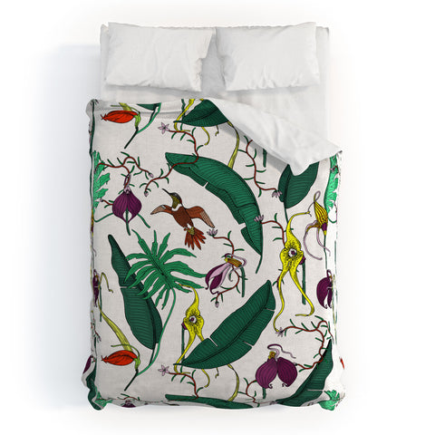 Holli Zollinger ORCHID GARDEN Duvet Cover