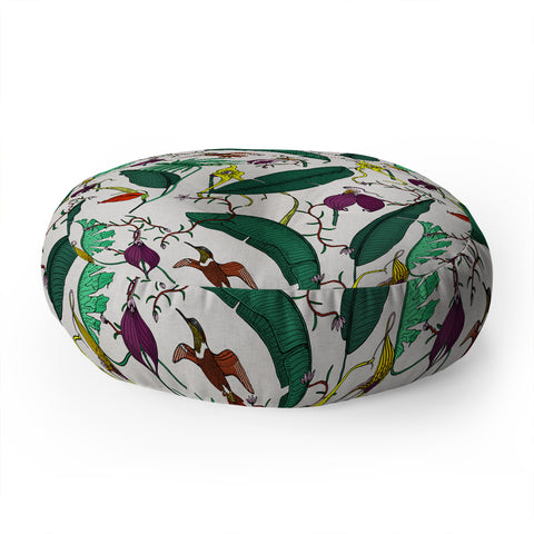 Holli Zollinger ORCHID GARDEN Floor Pillow Round