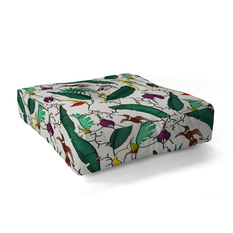 Holli Zollinger ORCHID GARDEN Floor Pillow Square
