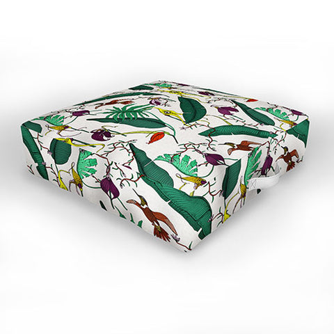 Holli Zollinger ORCHID GARDEN Outdoor Floor Cushion