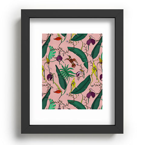 Holli Zollinger ORCHID GARDEN PINK Recessed Framing Rectangle