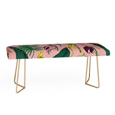 Holli Zollinger ORCHID GARDEN PINK Bench