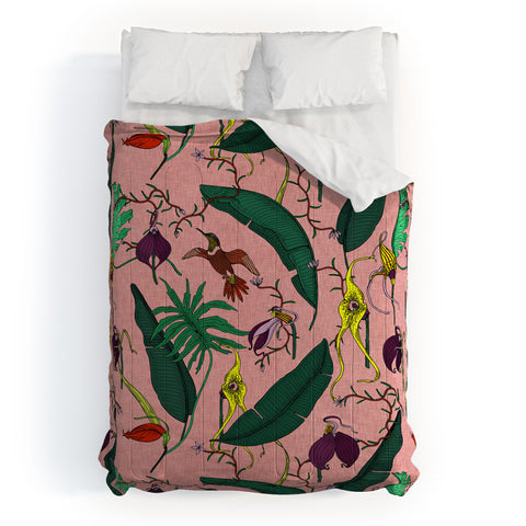 Holli Zollinger ORCHID GARDEN PINK Comforter