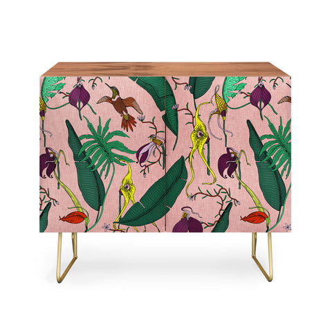 Holli Zollinger ORCHID GARDEN PINK Credenza