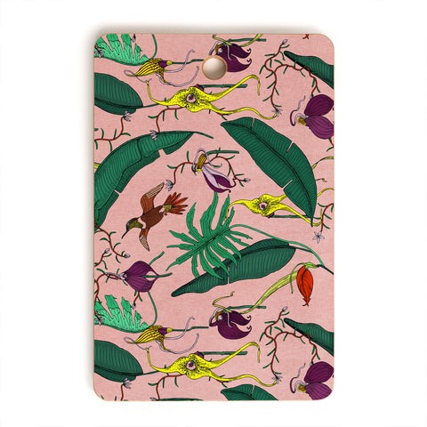 Holli Zollinger ORCHID GARDEN PINK Cutting Board Rectangle