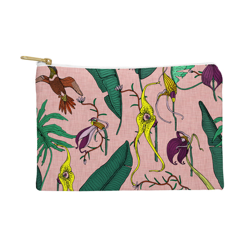 Holli Zollinger ORCHID GARDEN PINK Pouch