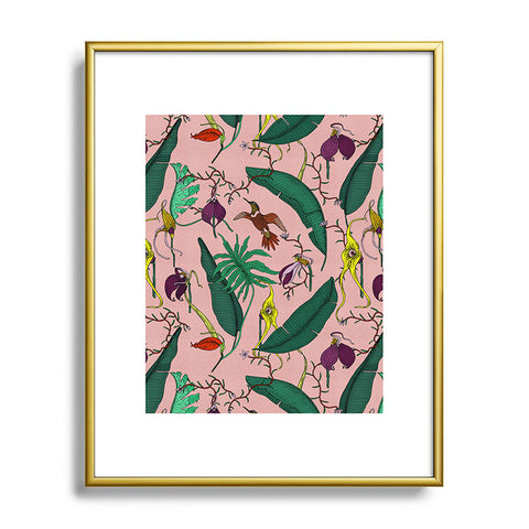 Holli Zollinger ORCHID GARDEN PINK Metal Framed Art Print