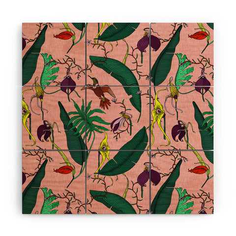 Holli Zollinger ORCHID GARDEN PINK Wood Wall Mural