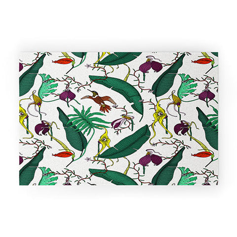 Holli Zollinger ORCHID GARDEN Welcome Mat