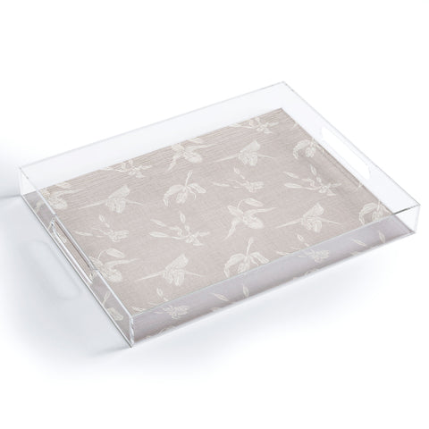 Holli Zollinger ORCHID LINEN Acrylic Tray