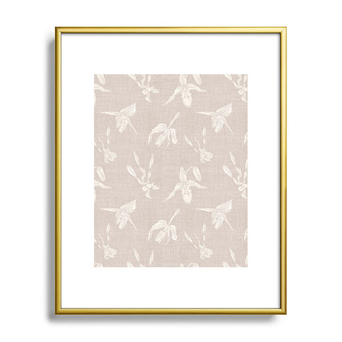 Holli Zollinger ORCHID LINEN Metal Framed Art Print