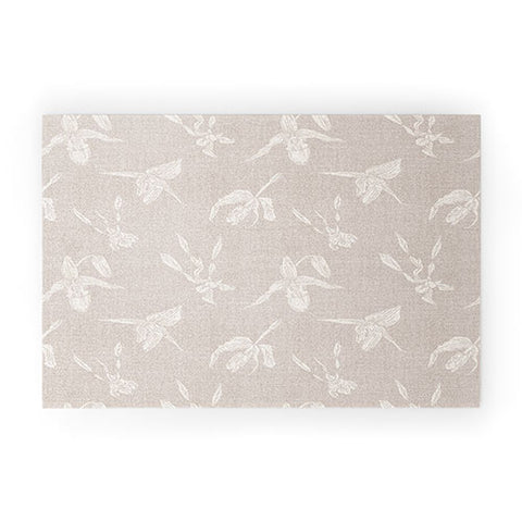Holli Zollinger ORCHID LINEN Welcome Mat
