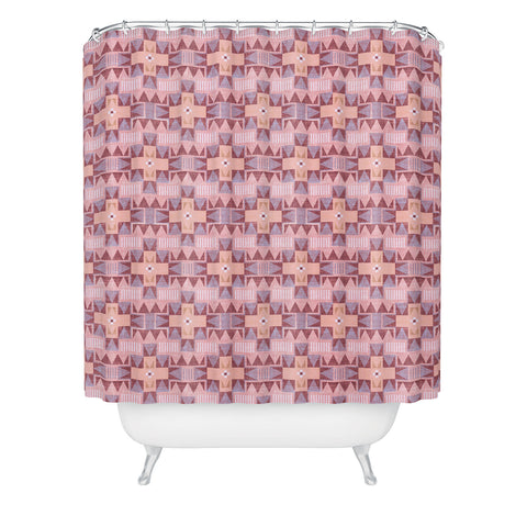 Holli Zollinger Otali Marsala Shower Curtain