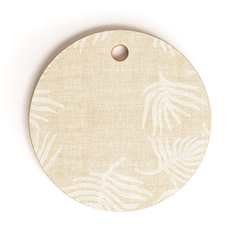 Holli Zollinger PALM LINEN Cutting Board Round