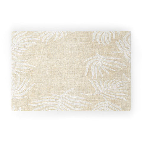 Holli Zollinger PALM LINEN Welcome Mat