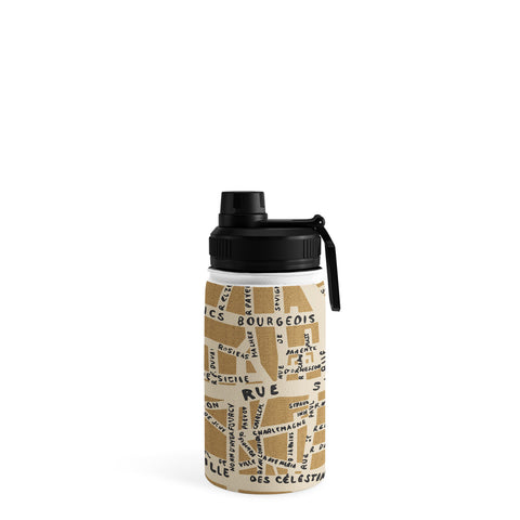 Holli Zollinger PARIS MAP RUSTIC Water Bottle