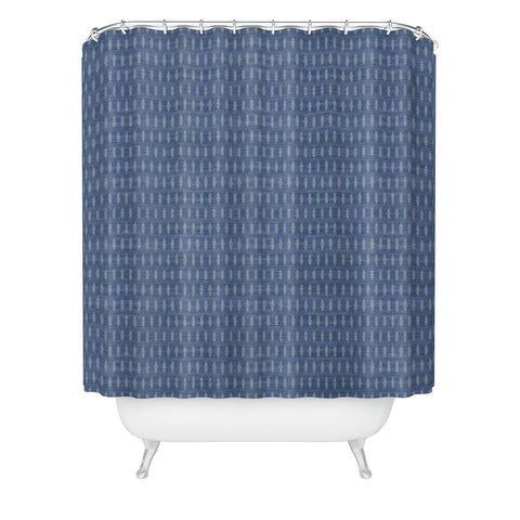Holli Zollinger PETRA BOHO DENIM Shower Curtain