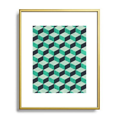 Holli Zollinger PETRA SUGAR TEAL Metal Framed Art Print