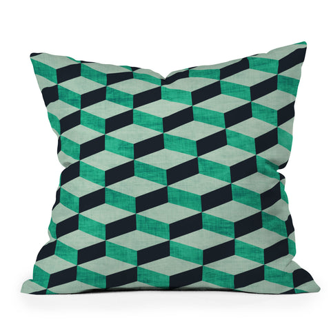 Holli Zollinger PETRA SUGAR TEAL Throw Pillow
