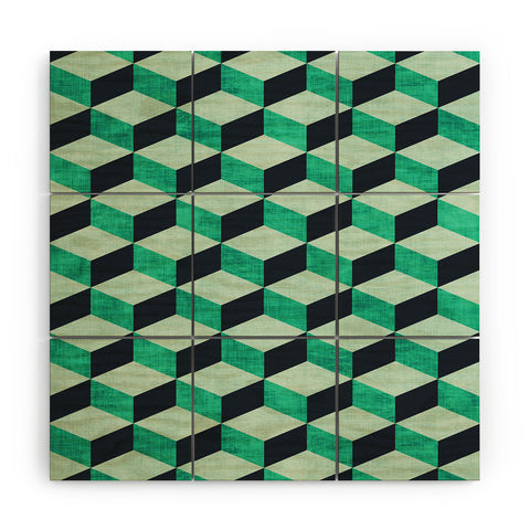 Holli Zollinger PETRA SUGAR TEAL Wood Wall Mural