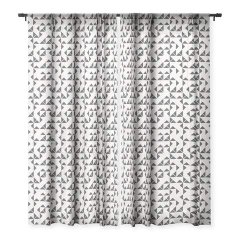 Holli Zollinger Pinwheels Sheer Window Curtain