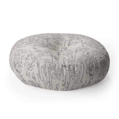 Holli Zollinger POPPY GREY Floor Pillow Round