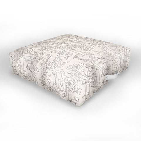 Holli Zollinger POPPY GREY Outdoor Floor Cushion