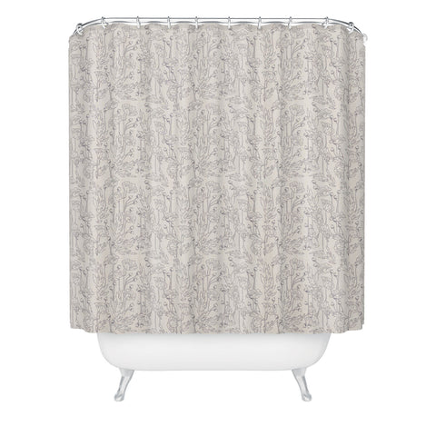 Holli Zollinger POPPY GREY Shower Curtain