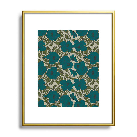 Holli Zollinger POPPY VINTAGE Metal Framed Art Print