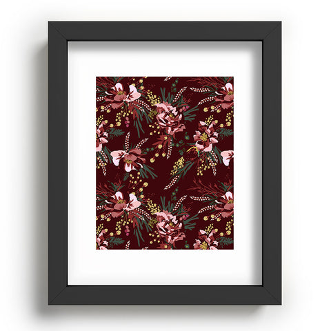 Holli Zollinger POPPY WILD BURGUNDY Recessed Framing Rectangle
