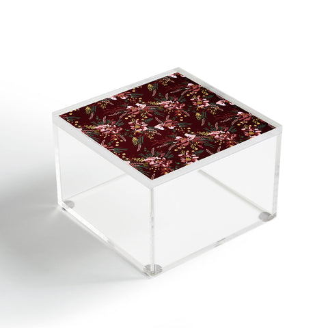Holli Zollinger POPPY WILD BURGUNDY Acrylic Box