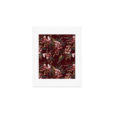 Holli Zollinger POPPY WILD BURGUNDY Art Print