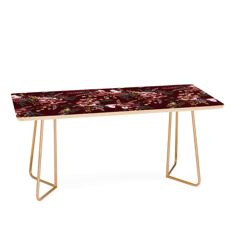 Holli Zollinger POPPY WILD BURGUNDY Coffee Table