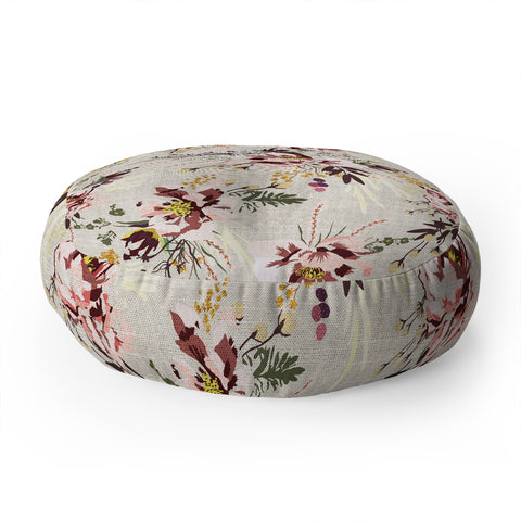Holli Zollinger POPPY WILD LINEN Floor Pillow Round