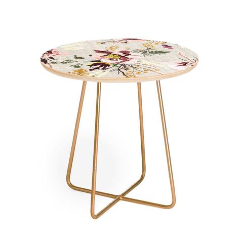 Holli Zollinger POPPY WILD LINEN Round Side Table