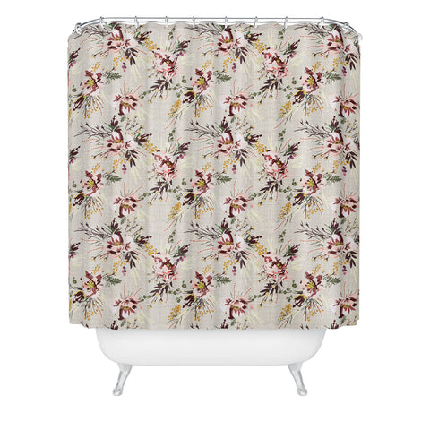 Holli Zollinger POPPY WILD LINEN Shower Curtain