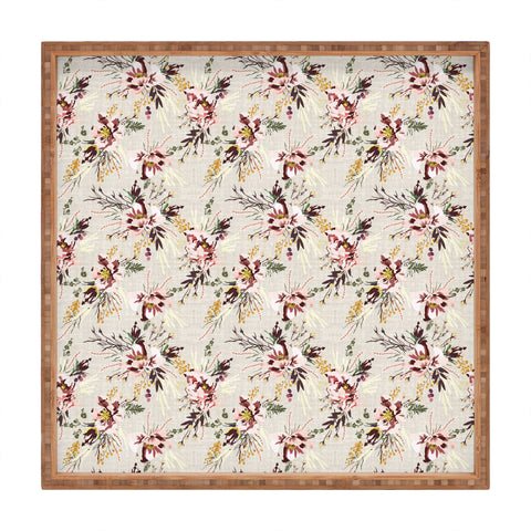 Holli Zollinger POPPY WILD LINEN Square Tray