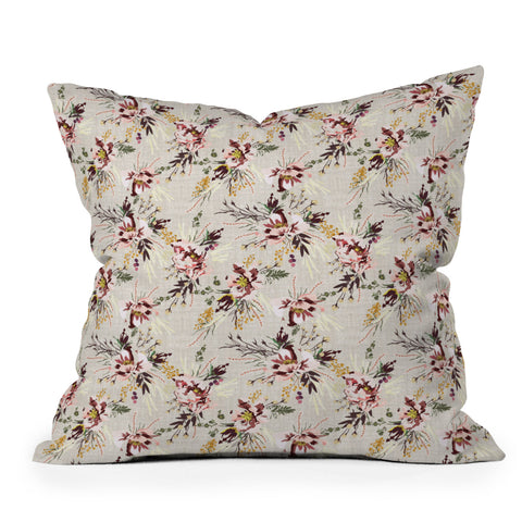 Holli Zollinger POPPY WILD LINEN Outdoor Throw Pillow