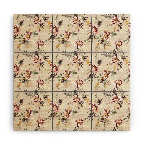 Holli Zollinger POPPY WILD LINEN Wood Wall Mural