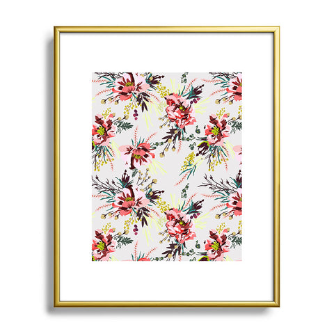 Holli Zollinger POPPY WILD Metal Framed Art Print