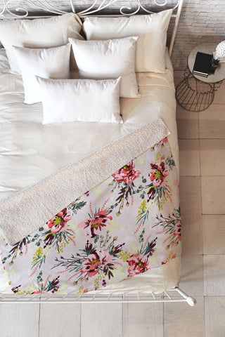 Holli Zollinger POPPY WILD Fleece Throw Blanket