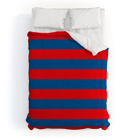 Holli Zollinger Rugby Stripe Duvet Cover